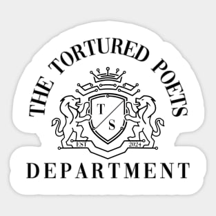 Taylor Swift The Tortured Poets Department Sticker